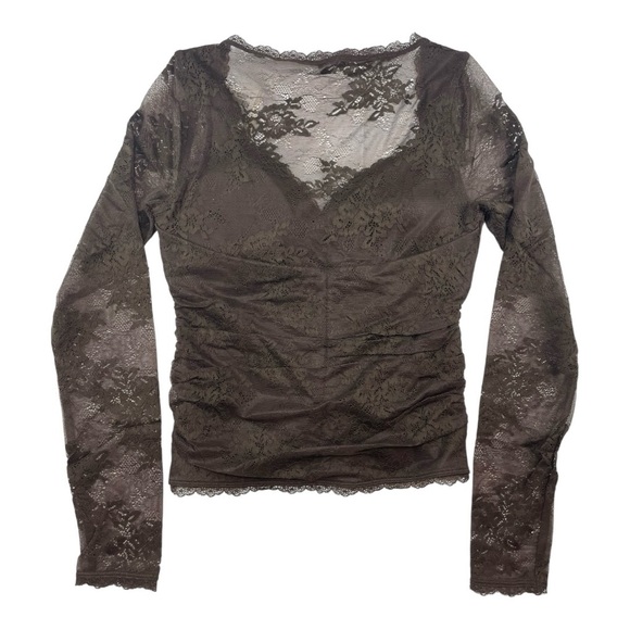 Abercrombie & Fitch Bra Free Collection Delicate Women’s Long Sleeve Size S NWT - Picture 2 of 4